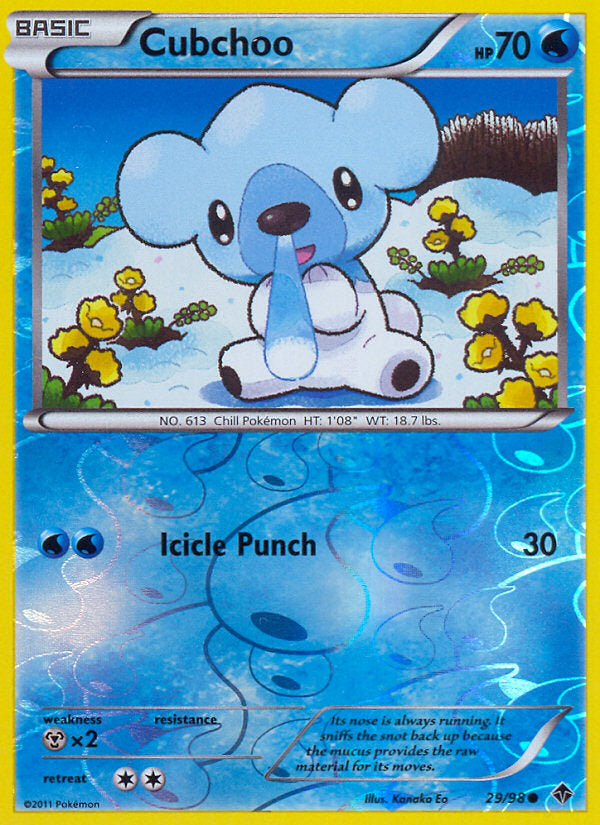 Emerging Powers Cubchoo #29/98 reverse holo